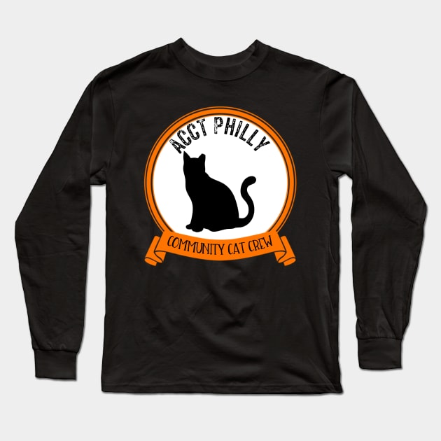 ACCT Philly Community Cat Crew Long Sleeve T-Shirt by ACCTPHILLY